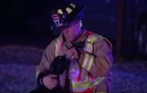 Heartwarming Video: Firefighter uses oxygen mask on dog rescued from Oklahoma City