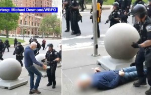 2 Buffalo Police Officers Suspended After Pushing 75-Year-Old Man to Ground During Protests