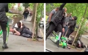 London Police officer knocked to the ground in 'sickening' attacked as onlookers take selfies