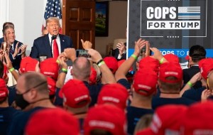 Trump accepts endorsement from New York's police unions