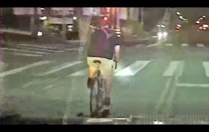Dashcam Shows LAPD Officer Using The Car Door To Stop a Bicycle Pursuit