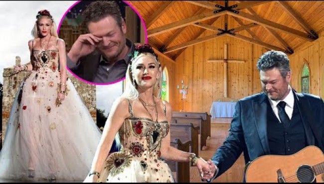 Blake Shelton Walked Alongside Gwen In The Solemn And Simple Wedding At The Private Chapel