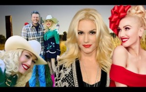 Gwen Stefani shows country style cowboy hat pink boots fiance Blake Shelton