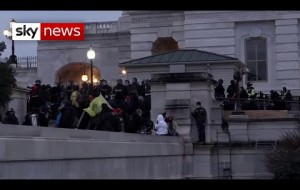 Police crack down on pro-Trump protesters at US Capitol