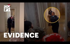 New Parler Video Shows Tense Confrontation Between Rioters and Capitol Police Officer Eugene Goodman