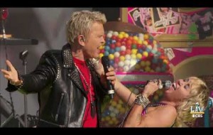Miley Cyrus and Billy Idol Perform Before the Super Bowl