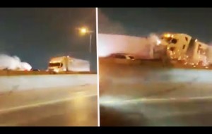 FedEx Truck Slams Into 100-Car Pileup in Fort Worth, Texas