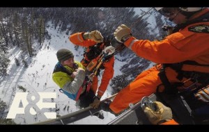 Rescue Cam: Snowmobiler with Broken Leg Airlifted to Safety