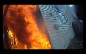 3 Alarm House Fire Helmet Camera Footage