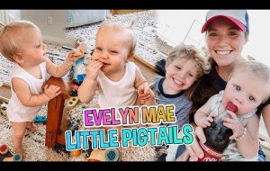 DUGGAR UPDATE!!! Joy-Anna Duggar Shares Cute Photos Of Evelyn Mae With Little Pigtails