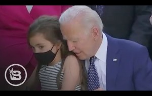 Internet ERUPTS When Biden Invites Child Up Front and Gets a Little Too Close