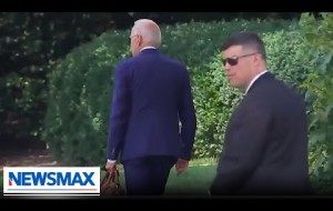 Biden gets lost in the bushes