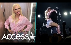 Gwen Stefani Straddles Blake Shelton In Daisy Dukes On Stage