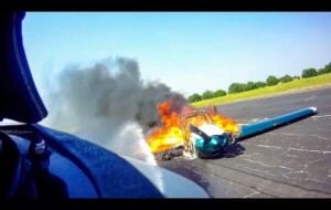 Gainesville Fire Department  Puts our Small Plane Fire - Helmet Camera
